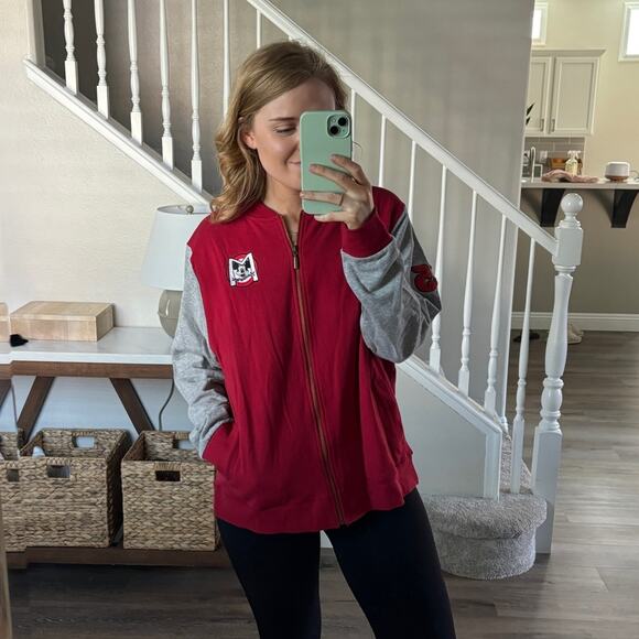 Disney Mickey Mouse Club Varisty Jacket Red XXL NWT - Picture 2 of 11
